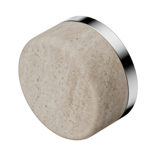 24C008CH-Serenity-Rome-Travertine-Handle-Chrome-Thumb.png Nero Serenity Rome Travertine Handle Chrome - 24C008CH