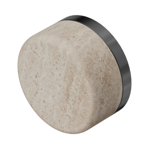 24C008GM-Serenity-Rome-Travertine-Handle-Gun-Metal-Thumb.png Nero Serenity Rome Travertine Handle Gun Metal - 24C008GM
