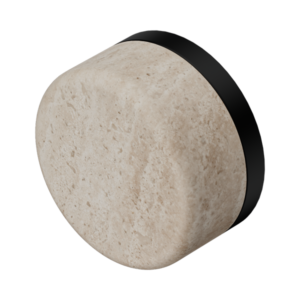 Nero Serenity Rome Travertine Handle Matte Black - 24C008MB