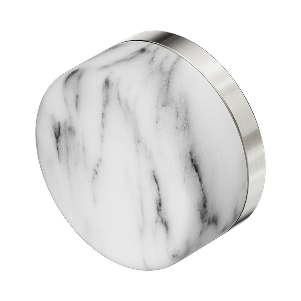 Nero Serenity Arabescato Corchia Handle Brushed Nickel - 24C009BN