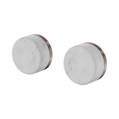 Nero Serenity Wall Top Assembly With Carrara Handle Brushed Bronze - 24D005BZ