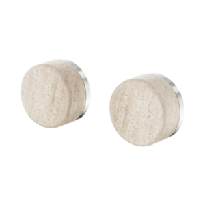 Nero Serenity Wall Top Assembly With Rome Travertine Handle Brushed Nickel - 24D007BN