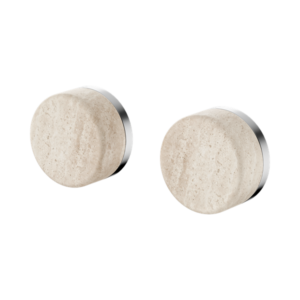Nero Serenity Wall Top Assembly With Rome Travertine Handle Chrome - 24D007CH
