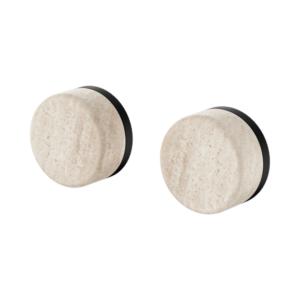 Nero Serenity Wall Top Assembly With Rome Travertine Handle Matte Black - 24D007MB