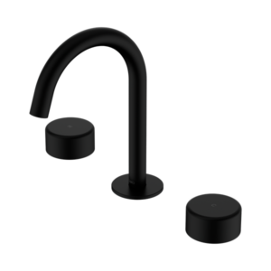 Nero Serenity Basin Set Arc Spout With Metal Handle Matte Black - 24D016MB