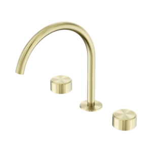 Nero Serenity Bath/Kitchen Set Arc Spout With Metal Handle Brushed Gold - 24D022BG