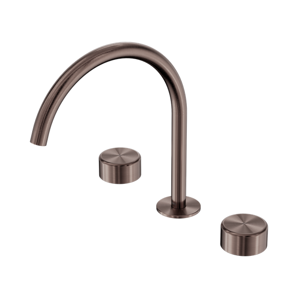 Nero Serenity Bath/Kitchen Set Arc Spout With Metal Handle Brushed Bronze - 24D022BZ