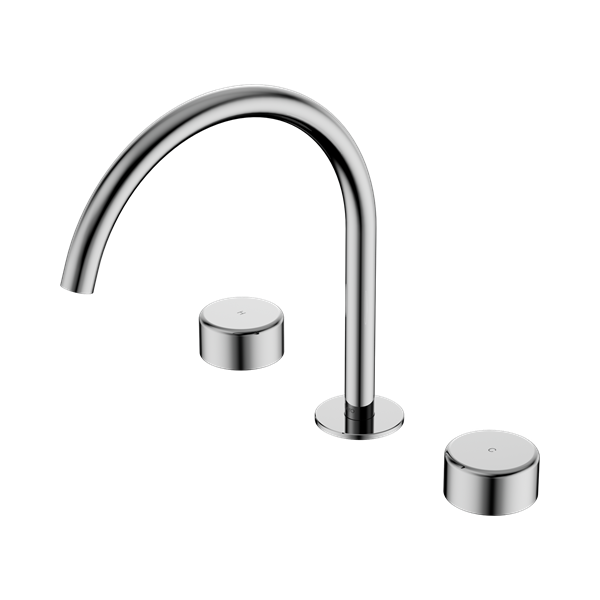 Nero Serenity Bath/Kitchen Set Arc Spout With Metal Handle Chrome - 24D022CH