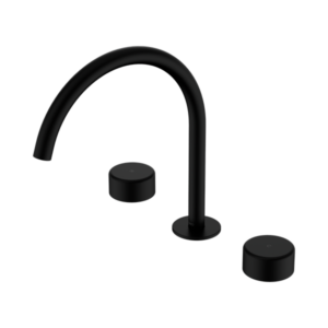 Nero Serenity Bath/Kitchen Set Arc Spout With Metal Handle Matte Black - 24D022MB