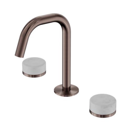 24D023BZ-Serenity-Basin-Set-Edge-Spout-With-Carrara-Handle-Brushed-Bronze-Thumb.png Nero Serenity Basin Set Edge Spout With Carrara Handle Brushed Bronze - 24D023BZ