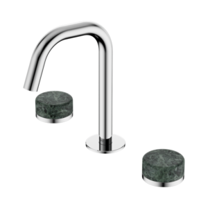 Nero Serenity Basin Set Edge Spout With Verde Alpi Handle Chrome - 24D024CH
