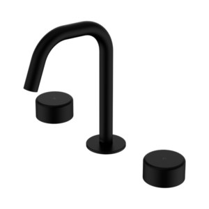 Nero Serenity Basin Set Edge Spout With Metal Handle Matte Black - 24D028MB