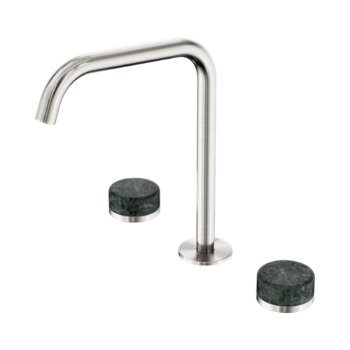 24D030BN-Serenity-Bath-Kitchen-Set-Edge-Spout-With-Verde-Alpi-Handle-Brushed-Nickel-Thumb.png Nero Serenity Bath/Kitchen Set Edge Spout With Verde Alpi Handle Brushed Nickel - 24D030BN