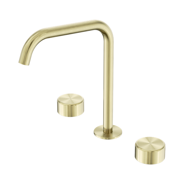 Nero Serenity Bath/Kitchen Set Edge Spout With Metal Handle Brushed Gold - 24D034BG