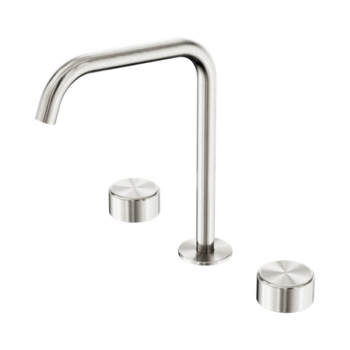 Nero Serenity Bath/Kitchen Set Edge Spout With Metal Handle Brushed Nickel - 24D034BN
