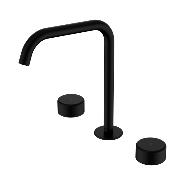 Nero Serenity Bath/Kitchen Set Edge Spout With Metal Handle Matte Black - 24D034MB