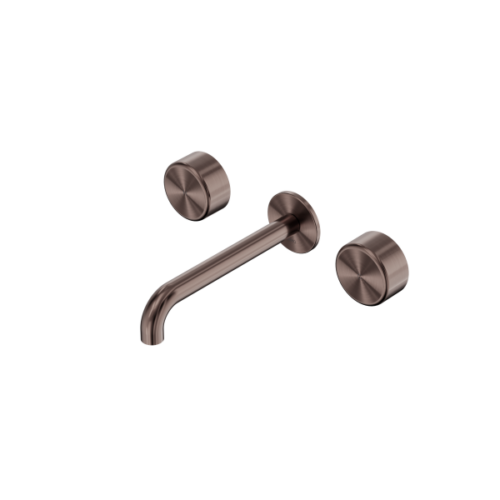 24D046BZ-Serenity-Wall-Basin-Set-185mm-Spout-With-Metal-Handle-Brushed-Bronze-Thumb.png Nero Serenity Wall Basin Set 185mm Spout With Metal Handle Brushed Bronze - 24D046BZ