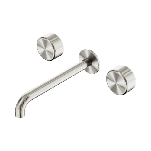 24D052BN-Serenity-Wall-Basin-Set-220mm-Spout-With-Metal-Handle-Brushed-Nickel-Thumb.png Nero Serenity Wall Basin Set 220mm Spout With Metal Handle Brushed Nickel - 24D052BN
