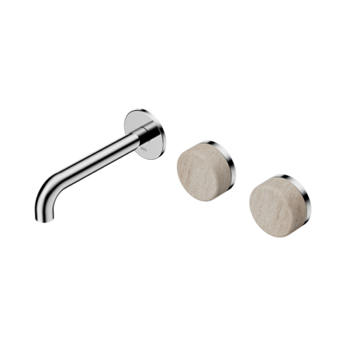 24D055CH-Serenity-Wall-Basin-Set-160mm-Offset-Spout-With-Rome-Travertine-Handle-Chrome-Thumb.png Nero Serenity Wall Basin Set 160mm Offset Spout With Rome Travertine Handle Chrome - 24D055CH