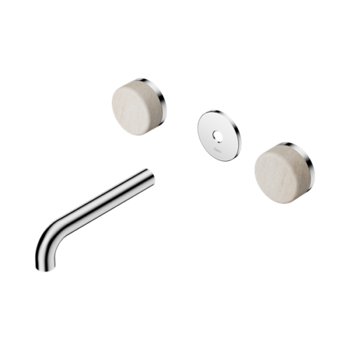 24D076CH-Serenity-Wall-Basin-Set-160mm-Spout-With-Rome-Travertine-Handle-Trim-Kit-Only-Chrome-Thumb.png Nero Serenity Wall Basin Set 160mm Spout With Rome Travertine Handle Trim Kit Only Chrome - 24D076CH