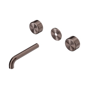 Nero Serenity Wall Basin Set 160mm Spout With Metal Handle Trim Kit Only Brushed Bronze - 24D079BZ