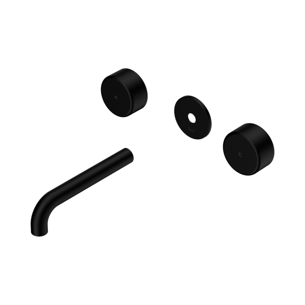 Nero Serenity Wall Basin Set 160mm Spout With Metal Handle Trim Kit Only Matte Black - 24D079MB