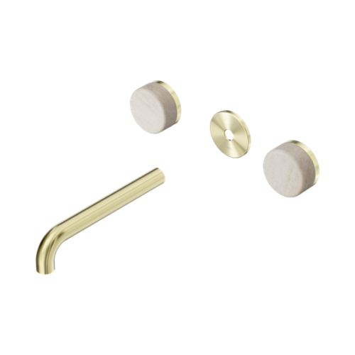 24D082BG-Serenity-Wall-Basin-Set-185mm-Spout-With-Rome-Travertine-Handle-Trim-Kit-Only-Brushed-Gold-Thumb.png Nero Serenity Wall Basin Set 185mm Spout With Rome Travertine Handle Trim Kit Only Brushed Gold - 24D082BG