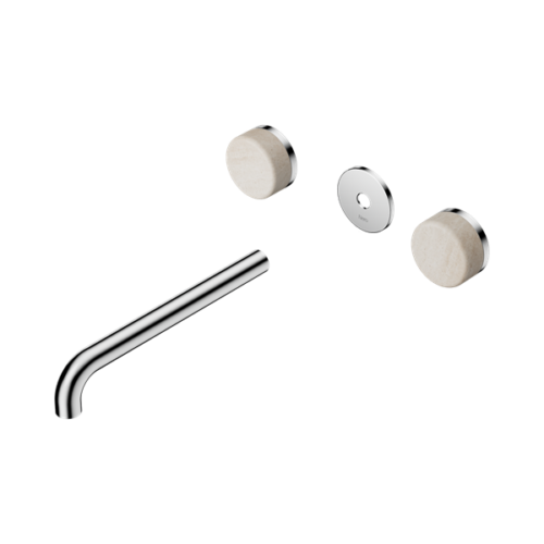 24D088CH-Serenity-Wall-Basin-Set-220mm-Spout-With-Rome-Travertine-Handle-Trim-Kit-Only-Chrome-Thumb.png Nero Serenity Wall Basin Set 220mm Spout With Rome Travertine Handle Trim Kit Only Chrome - 24D088CH