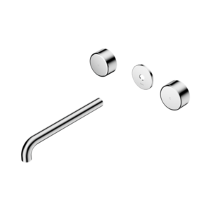 Nero Serenity Wall Basin Set 220mm Spout With Metal Handle Trim Kit Only Chrome - 24D091CH