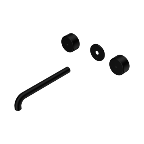 24D091MB-Serenity-Wall-Basin-Set-220mm-Spout-With-Metal-Handle-Trim-Kit-Only-Matte-Black-Thumb.png Nero Serenity Wall Basin Set 220mm Spout With Metal Handle Trim Kit Only Matte Black - 24D091MB