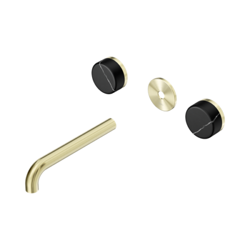 24D111BG-Serenity-Wall-Basin-Set-185mm-Spout-With-Marquina-Black-Handle-Trim-Kit-Only-Brushed-Gold-Thumb.png Nero Serenity Wall Basin Set 185mm Spout With Marquina Black Handle Trim Kit Only Brushed Gold - 24D111BG