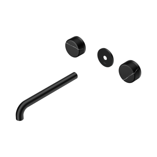 24D112MB-Serenity-Wall-Basin-Set-220mm-Spout-With-Marquina-Black-Handle-Trim-Kit-Only-Matte-Black-Thumb.png Nero Serenity Wall Basin Set 220mm Spout With Marquina Black Handle Trim Kit Only Matte Black - 24D112MB