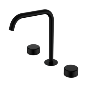 Nero Serenity Bath/Kitchen Set Edge Spout With Marquina Black Handle Matte Black - 24D120MB
