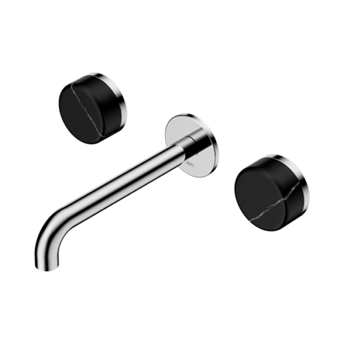 24D122CH-Serenity-Wall-Basin-Set-185mm-Spout-With-Marquina-Black-Handle-Chrome-Thumb.png Nero Serenity Wall Basin Set 185mm Spout With Marquina Black Handle Chrome - 24D122CH