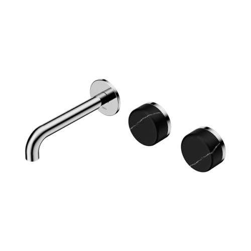 24D124CH-Serenity-Wall-Basin-Set-160mm-Offset-Spout-With-Marquina-Black-Handle-Chrome-Thumb.png Nero Serenity Wall Basin Set 160mm Offset Spout With Marquina Black Handle Chrome - 24D124CH