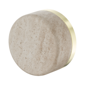 Nero Serenity Progressive Shower Mixer With Rome Travertine Handle Brushed Gold - 24E003BG