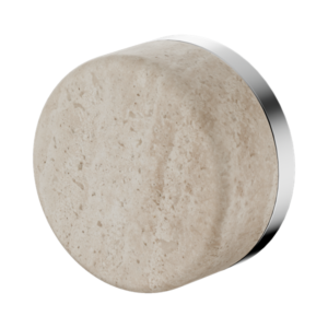 Nero Serenity Progressive Shower Mixer With Rome Travertine Handle Chrome - 24E003CH
