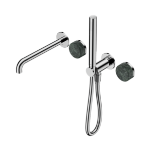 Nero Serenity Progressive Shower System With Spout With Verde Alpi Handle And Slim Shower Chrome - 24E008CH