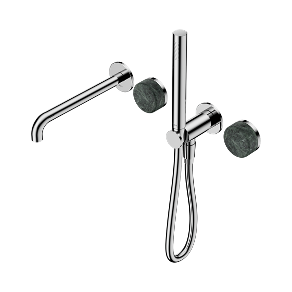 Nero Serenity Progressive Shower System With Spout With Verde Alpi Handle And Slim Shower Chrome - 24E008CH