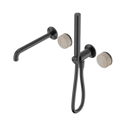 24E009GM-Serenity-Progressive-Shower-System-With-Spout-With-Rome-Travertine-Handle-And-Slim-Shower-Gun-Metal-Thumb.png Nero Serenity Progressive Shower System With Spout With Rome Travertine Handle And Slim Shower Gun Metal - 24E009GM