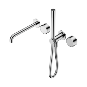Nero Serenity Progressive Shower System With Spout With Metal Handle And Slim Shower Chrome - 24E012CH
