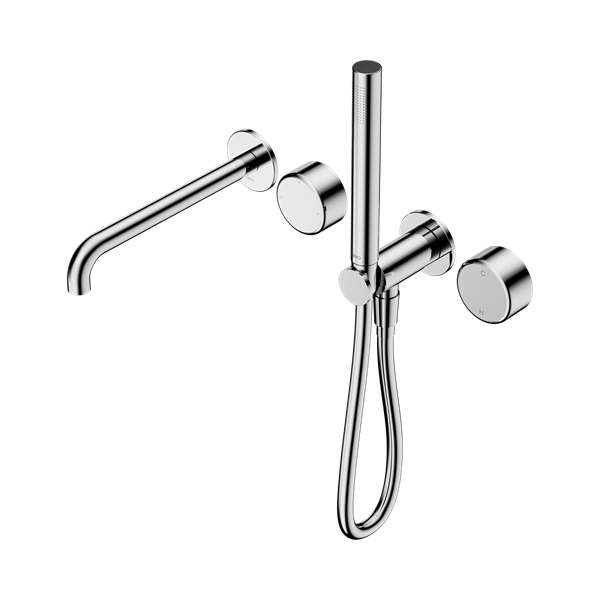 Nero Serenity Progressive Shower System With Spout With Metal Handle And Slim Shower Chrome - 24E012CH