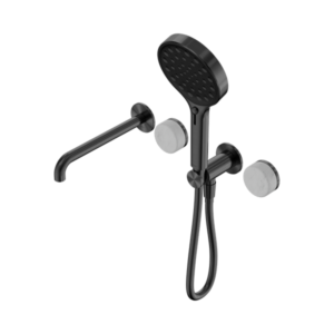 Nero Serenity Progressive Shower System With Spout With Carrara Handle And Serenity Hand Shower Gun Metal - 24E013GM