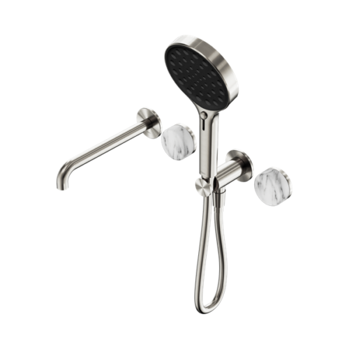 24E016BN-Serenity-Progressive-Shower-System-With-Spout-With-Arabescato-Corchia-Handle-And-Serenity-Hand-Shower-Brushed-Nickel-Thumb.png Nero Serenity Progressive Shower System With Spout With Arabescato Corchia Handle And Serenity Hand Shower Brushed Nickel - 24E016BN