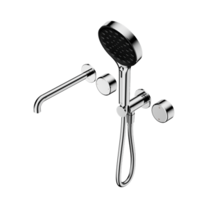 Nero Serenity Progressive Shower System With Spout With Metal Handle And Serenity Hand Shower Chrome - 24E018CH