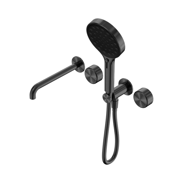 Nero Serenity Progressive Shower System With Spout With Metal Handle And Serenity Hand Shower Gun Metal - 24E018GM