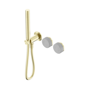 Nero Serenity Progressive Shower System With Carrara Handle And Slim Shower Brushed Gold - 24E019BG