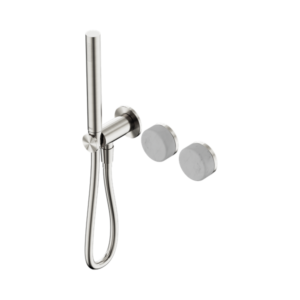 Nero Serenity Progressive Shower System With Carrara Handle And Slim Shower Brushed Nickel - 24E019BN