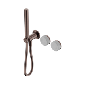 Nero Serenity Progressive Shower System With Carrara Handle And Slim Shower Brushed Bronze - 24E019BZ