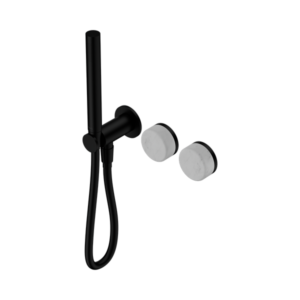 Nero Serenity Progressive Shower System With Carrara Handle And Slim Shower Matte Black - 24E019MB